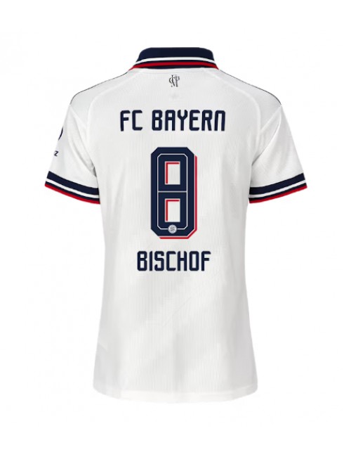 Ženski Nogometna dresi replika Bayern Munich Tom Bischof #8 Gostujoči 2026-27 Kratek rokav Ženski Nogometna dresi replika Bayern Munich Tom Bischof #8 Gostujoči 2026-27 Kratek rokav